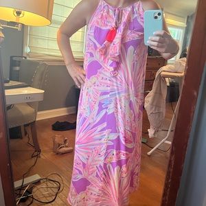 Lilly size small pink ankle length dress
